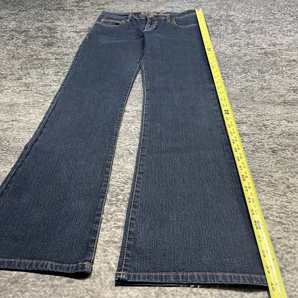 L7B by Little Big Jeans Womens 29x32 Blue Low Rise Flare Bootcut Vintage Y2K - Picture 10 of 16
